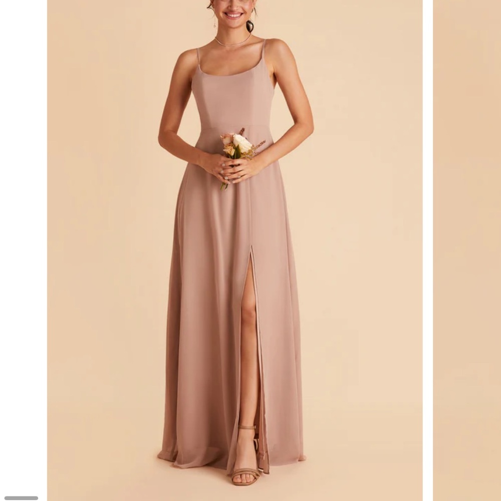 Birdy Gray Amy Dress - Chiffon Taupe Bridesmaid